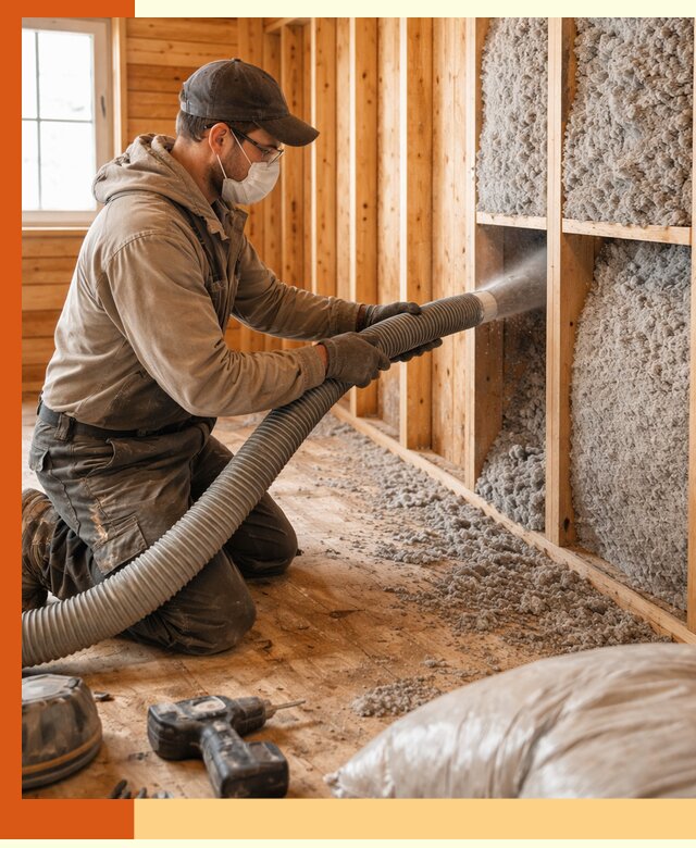 Утепление дачного дома эковатой в Коврове — быстро и надёжно