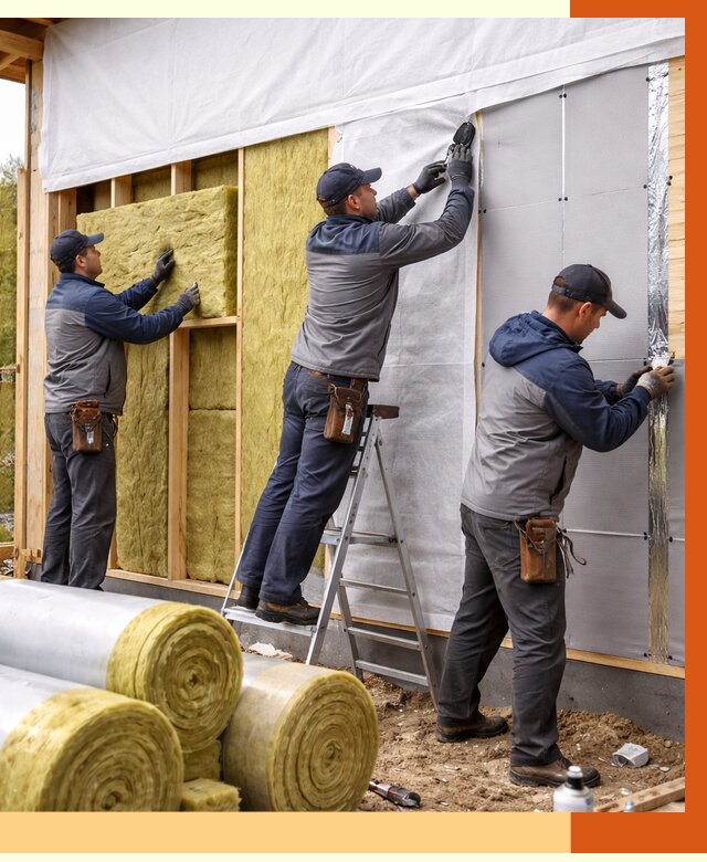 Утепление каркасного дома в Коврове от 4297 руб./м2 — профессионально | ТепломастерКвр