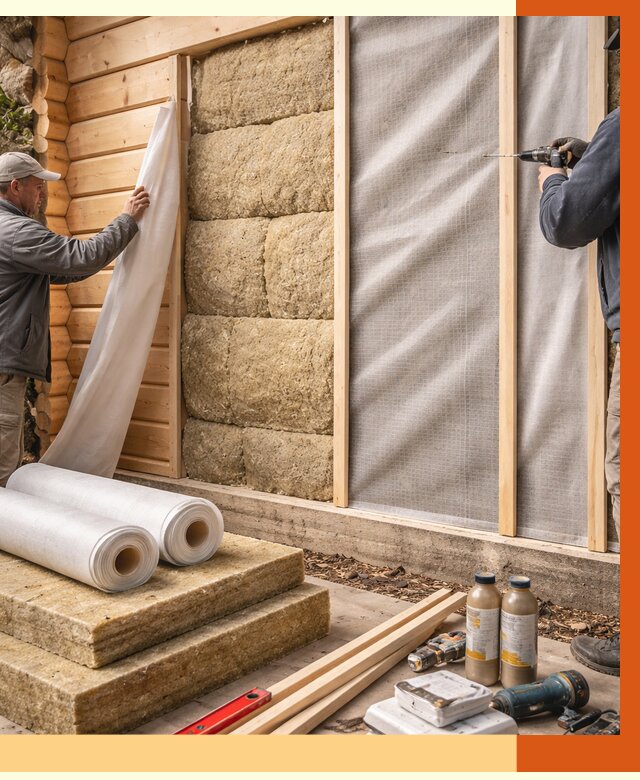 Утепление дома из минибруса в Коврове от 4604 руб/м2 — заказать профессионально | ТепломастерКвр