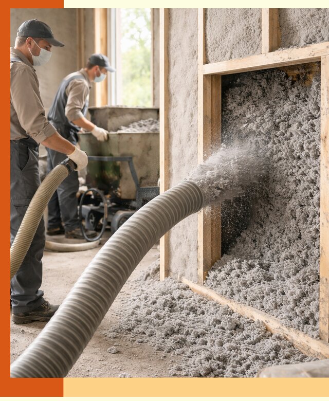 Утепление коттеджа эковатой в Коврове с гарантией качества