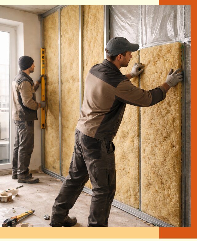 Утепление квартиры изнутри в Коврове от 4451 руб. за м2 | Проф. работы ТепломастерКвр