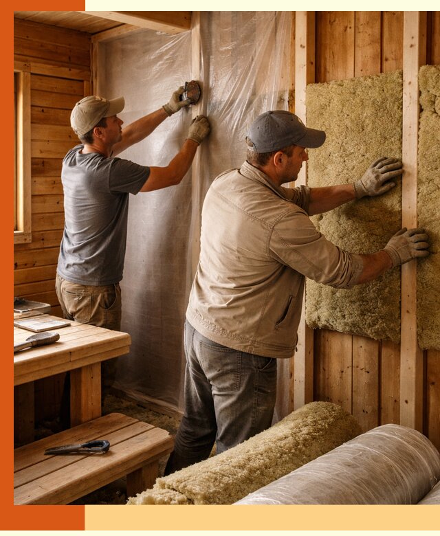 Утепление бани изнутри в Коврове качественно и недорого