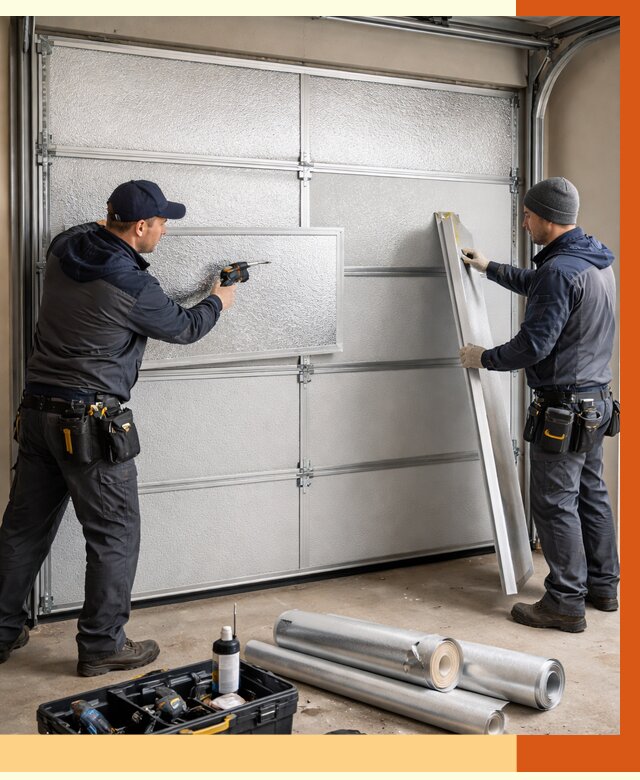 Утепление гаражных ворот в Коврове от 8032 руб/м2 — надежно и быстро | ТепломастерКвр