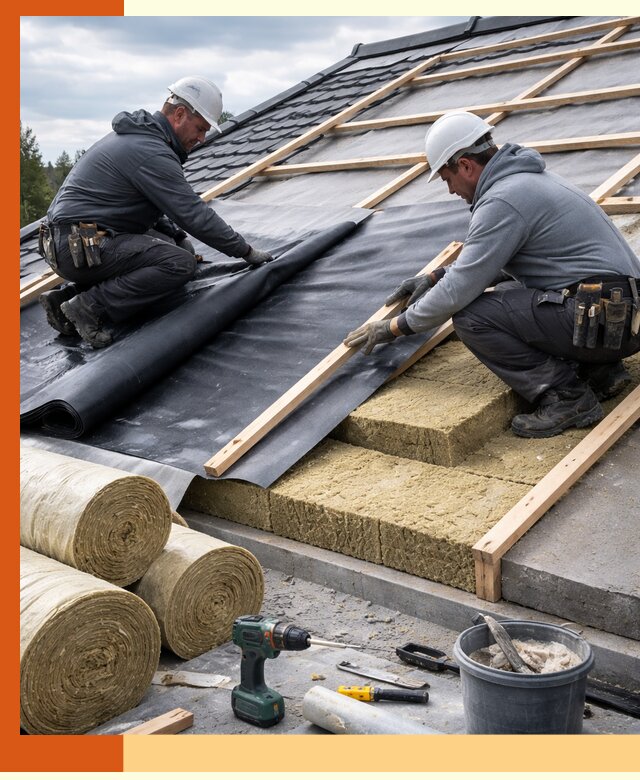 Утепление крыши снаружи в Коврове: профессиональная теплоизоляция