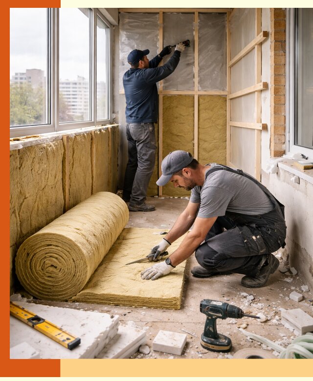 Утепление балкона под ключ в Коврове качественно и быстро