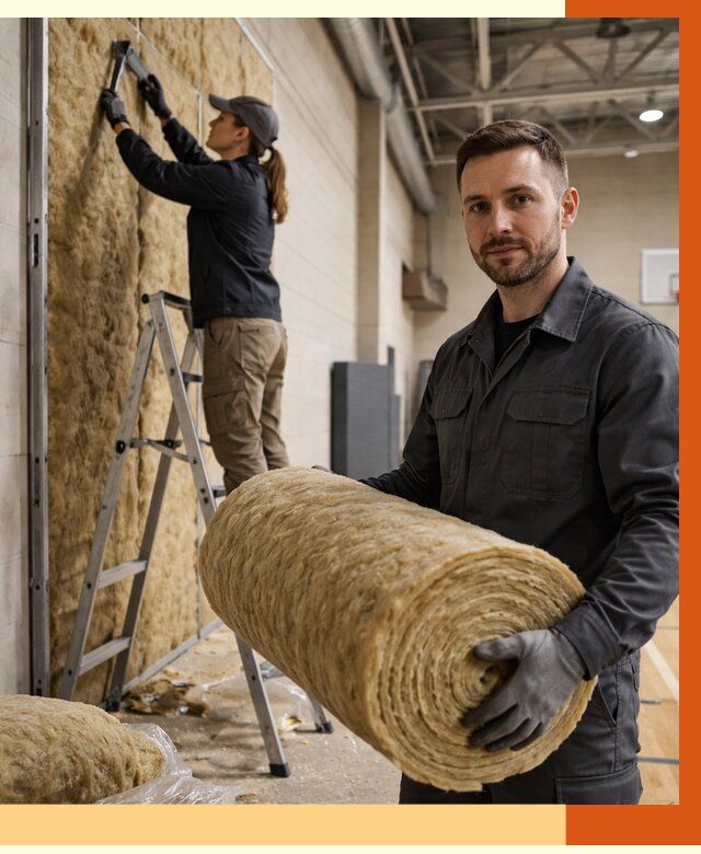 Утепление спортзала в Коврове от 7674 руб/м2 — комплексное утепление под ключ | ТепломастерКвр