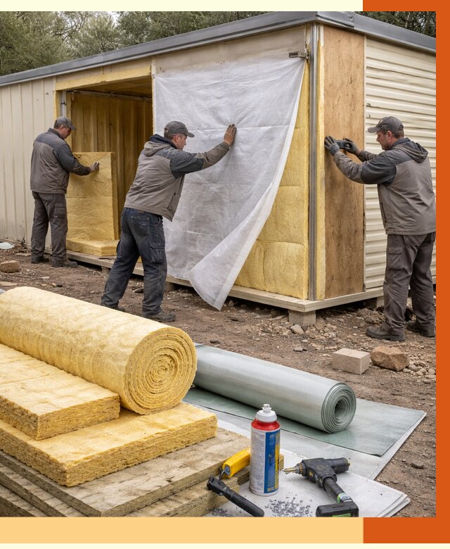 Утепление строительной бытовки в Коврове от 12790 руб. под ключ | ТепломастерКвр