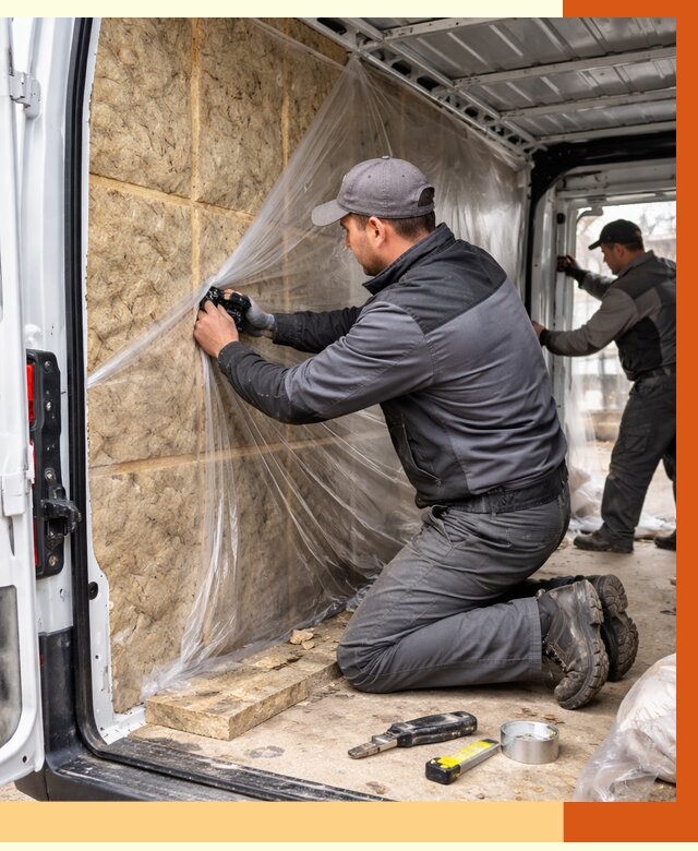 Утепление фургона в Коврове от 16883 руб/м2 — утепление фургона ППУ и кузова | ТепломастерКвр