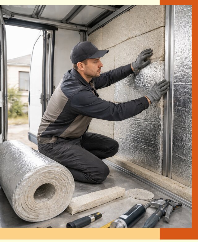 Утепление фургона рефрижератора в Коврове от 12790 руб./м² под ключ | ТепломастерКвр