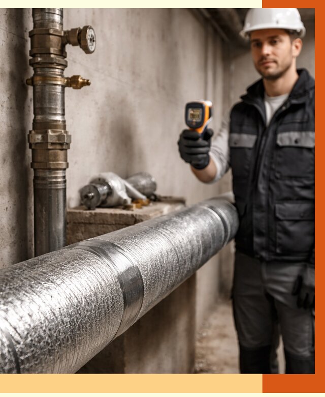 Утепление труб водоснабжения в Коврове от 8697 руб. за м² — услуги ТепломастерКвр