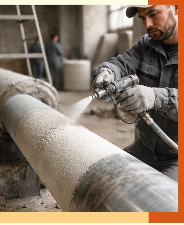 Утепление труб жидкой теплоизоляцией в Коврове от 7674 руб. под ключ | ТепломастерКвр