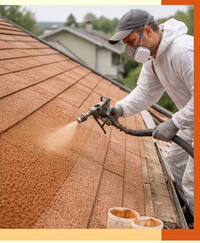 Утепление кровли жидкой пробкой в Коврове от 2763 руб./м² под ключ | ТепломастерКвр