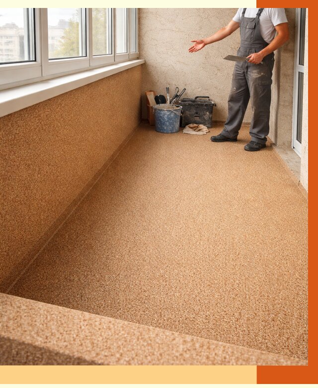 Утепление балкона жидкой пробкой в Коврове от 3735 руб/м² под ключ | ТепломастерКвр