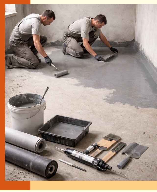 Гидроизоляция пола в Коврове — надежная защита от влаги и протечек