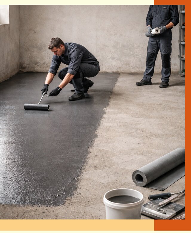 Гидроизоляция гаражного пола в Коврове от 3581 руб./м² — ТепломастерКвр профессионально