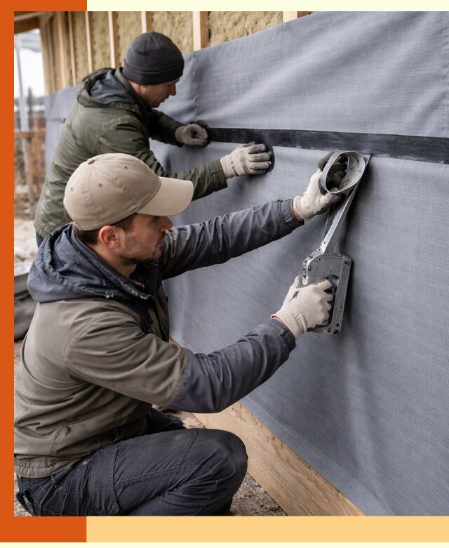 Монтаж ветроизоляции зданий и конструкций в Коврове